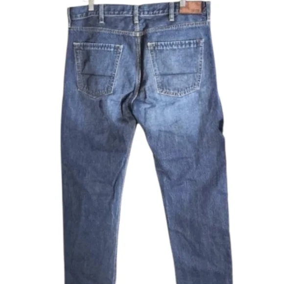 DH3 Slim Tapered Men’s Jeans 38x30 Dark Wash Modern Spring Denim - Picture 2 of 7